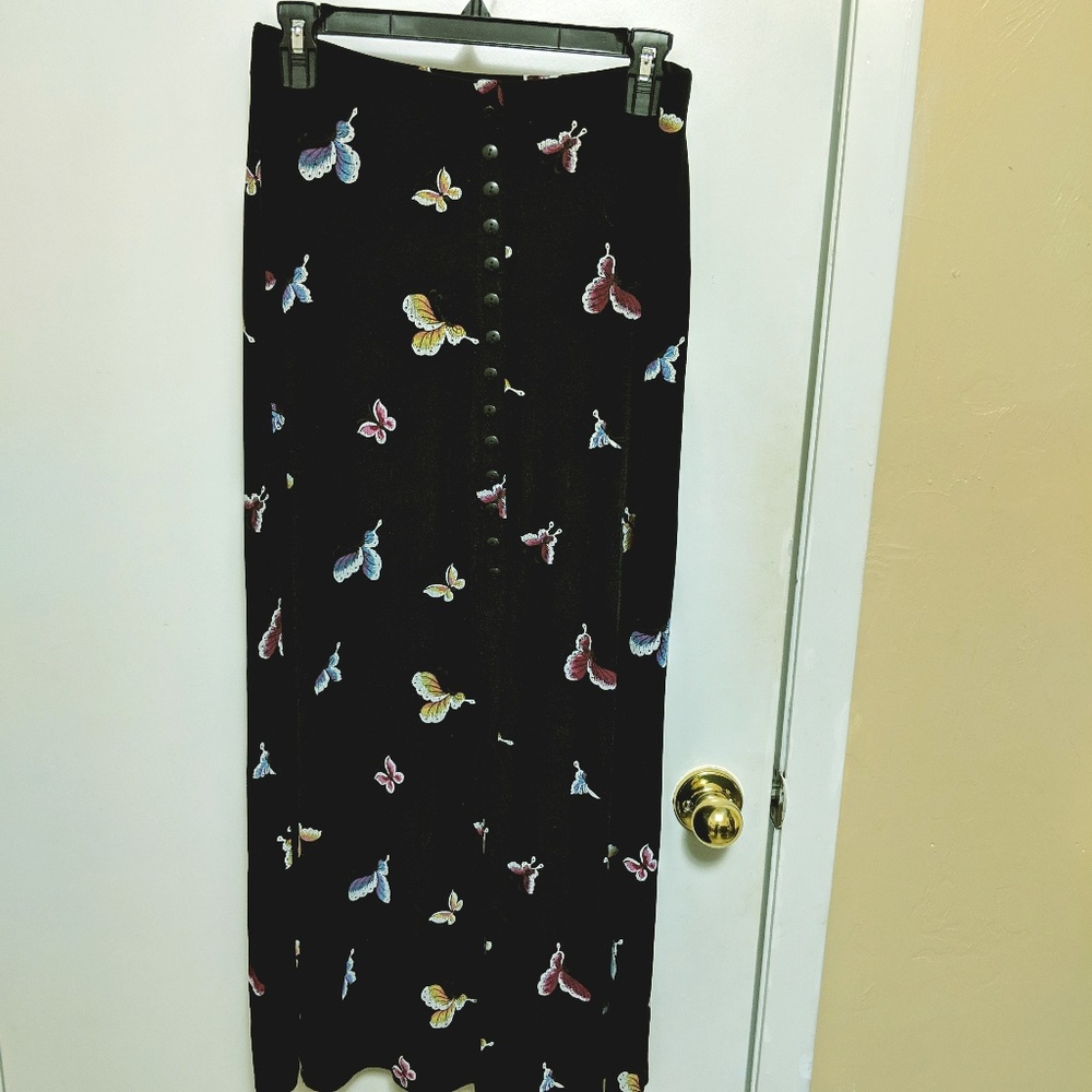Vintage rainbow butterfly skirt early 90s